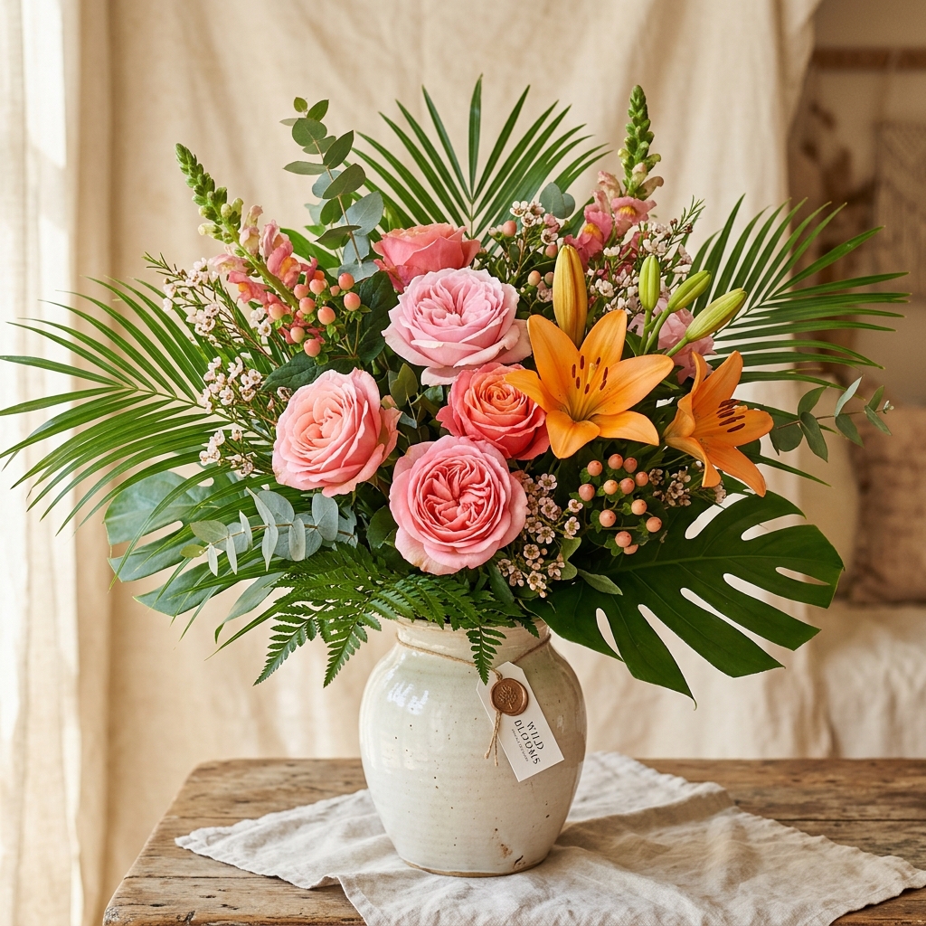 Beautiful curated flower bouquet by Flowerbite